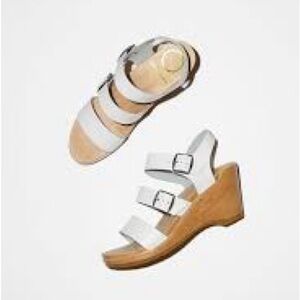 No.6 Store handmade wooden wedge clogs.